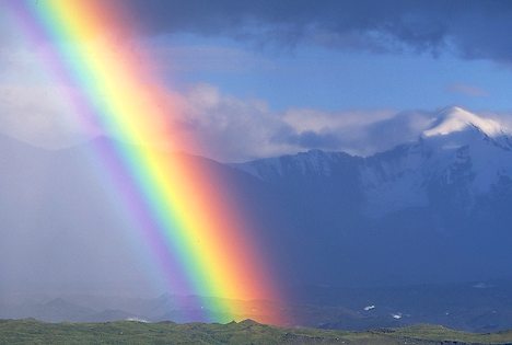 Rainbow over the Muldrow Glacier